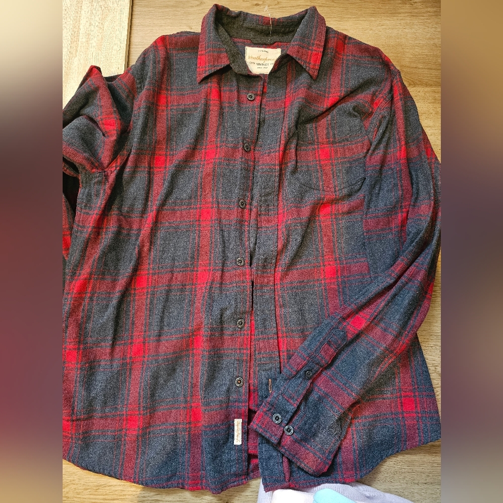 Waterproof vintage long sleeve button up